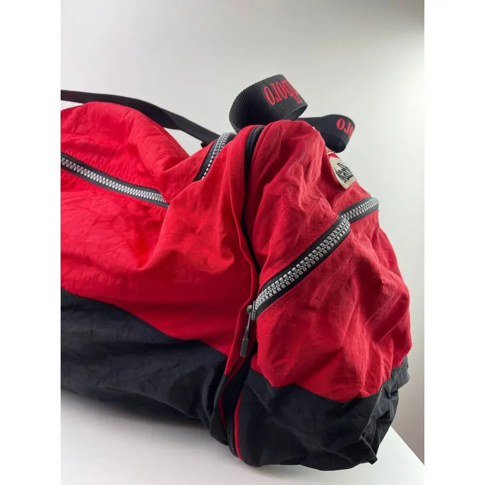 Vintage MARLBORO Red Black Duffle Bag Strap +Removable Backpack Memorabilia RARE